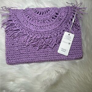 Purple Crochet Bag